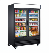 48'' EFI Double Glass Door Display Cooler 25 Cu.Ft C2-49GDVCX