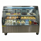 60'' CHEF Stainless Steel Curved Display Cooler 22 Cu.Ft - STD-6032-S
