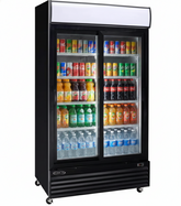 44" Kool-It Double Sliding Glass Door Display Cooler - 31 Cu. Ft. KSM-36