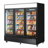 82'' EFI 3 Door Glass Freezer Merchandiser 72.4 Cu.Ft. F3-82GDVC