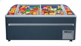 72'' CHEF Combined Island Freezer with Sliding Glass Top CQS-18D