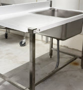 48'' Stainless Steel One Compartment & Left Drainboard Sink ZZ-DXY-1260