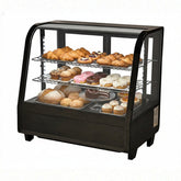 27'' Omcan Black Countertop Refrigerated Display Case - 27155