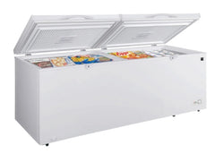 79'' 21 Cu Ft Dual Door Convertible Chest Freezer or Fridge with Wheels KKCF21-W