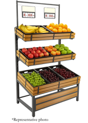 49'' Fruit & Vegetable Single Side Rack HBR-3002
