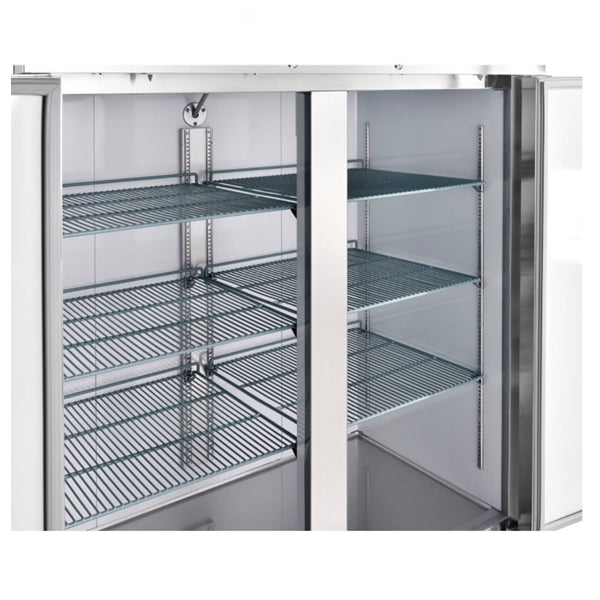 55'' CHEF Double Solid Door Stainless Steel Cooler 46.1 Cu.Ft., LRSR2-H