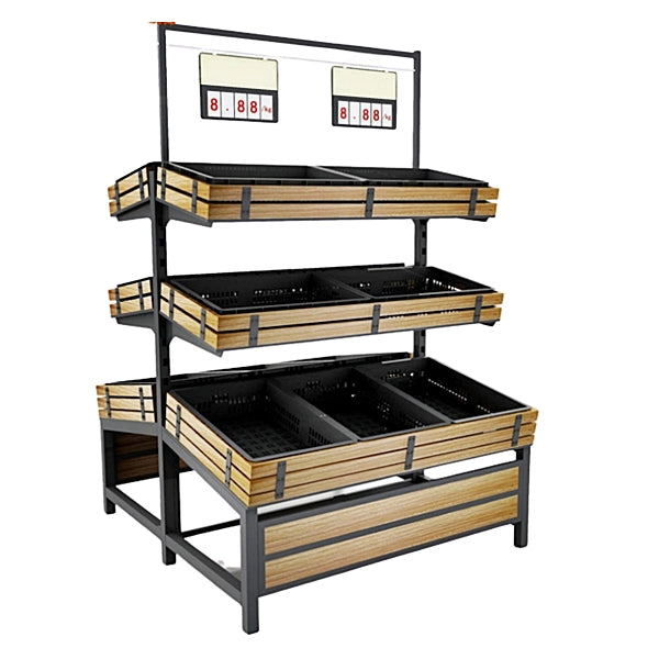 49" Double Side Vegetable & Fruit Rack HBR-3000