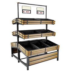 49" Double Side Vegetable & Fruit Rack HBR-3000