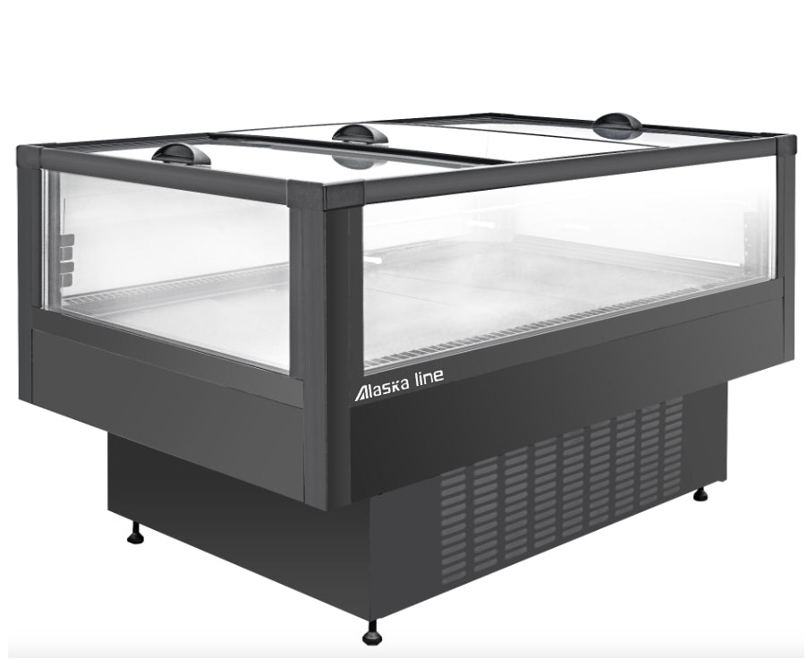 79'' Alaska-Line Alaska-Line Double Temperature Island Cabinet with Door HIT-8