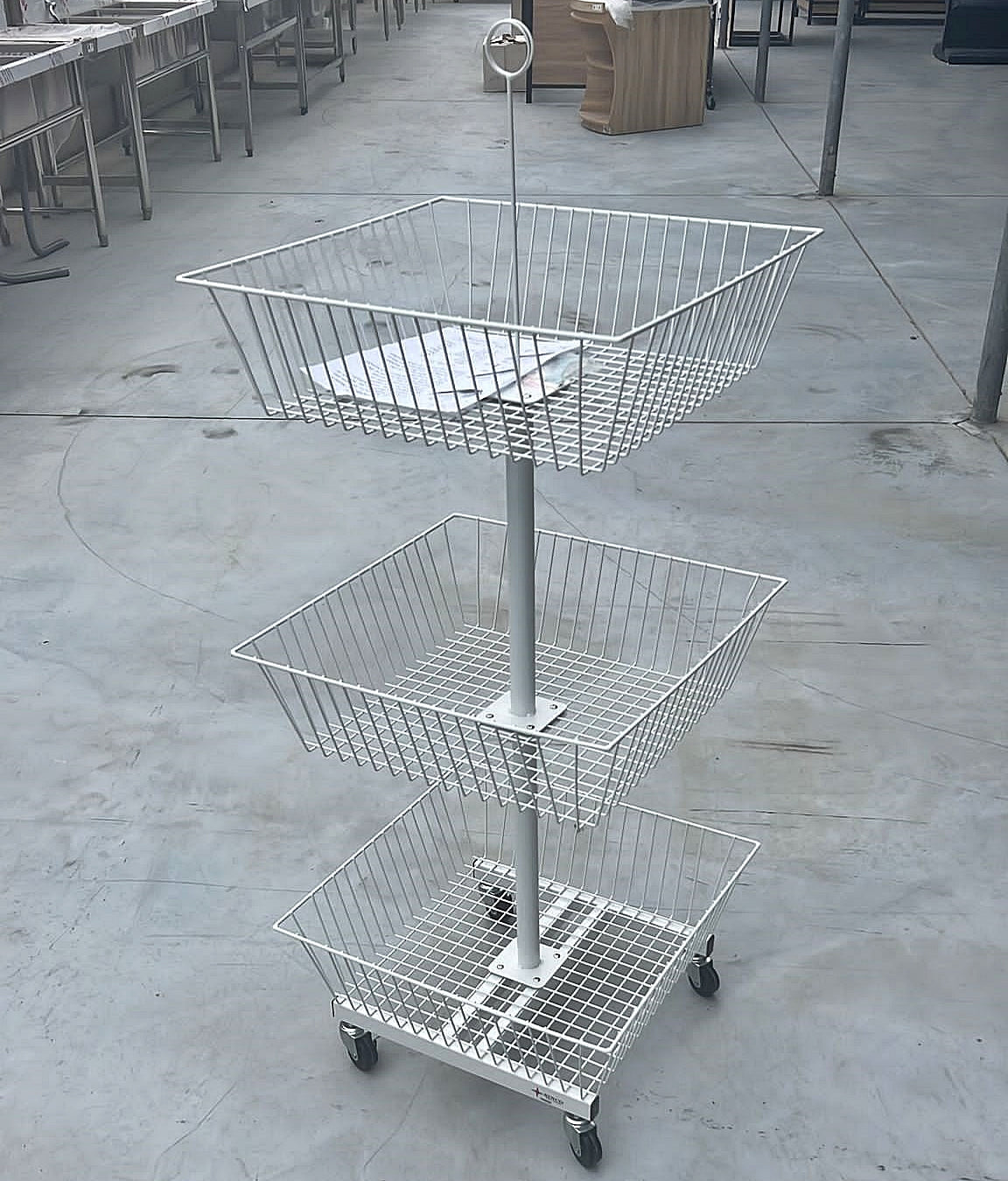 3 Tier Square Basket Display HBR-3092