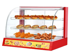 37" CHEF Curved Glass Countertop Display Warmer JI-109