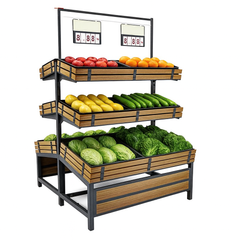 49" Double Side Vegetable & Fruit Rack HBR-3000