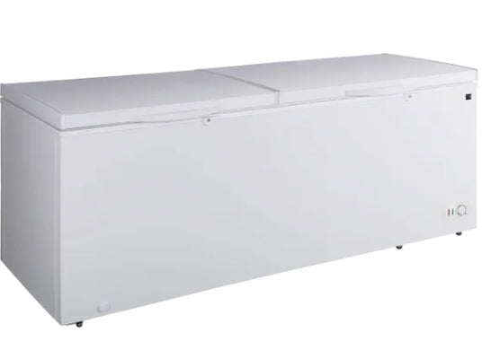 79'' 21 Cu Ft Dual Door Convertible Chest Freezer or Fridge with Wheels KKCF21-W