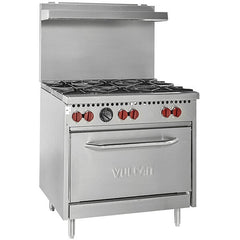 36'' Vulcan Natural Gas 6 Burner Range with Oven, SX36-6BN