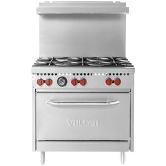 36'' Vulcan Natural Gas 6 Burner Range with Oven, SX36-6BN