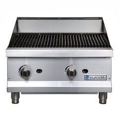 24'' Eurodib Natural Gas Countertop Radiant Charbroiler CBR24-N