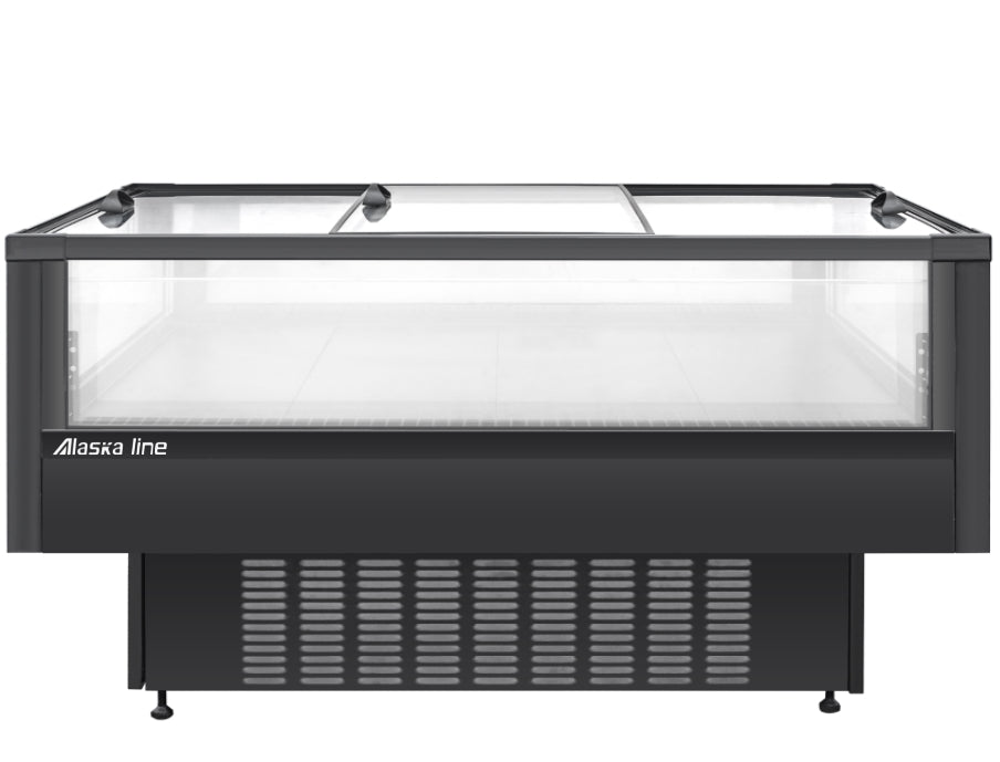 79'' Alaska-Line Alaska-Line Double Temperature Island Cabinet with Door HIT-8