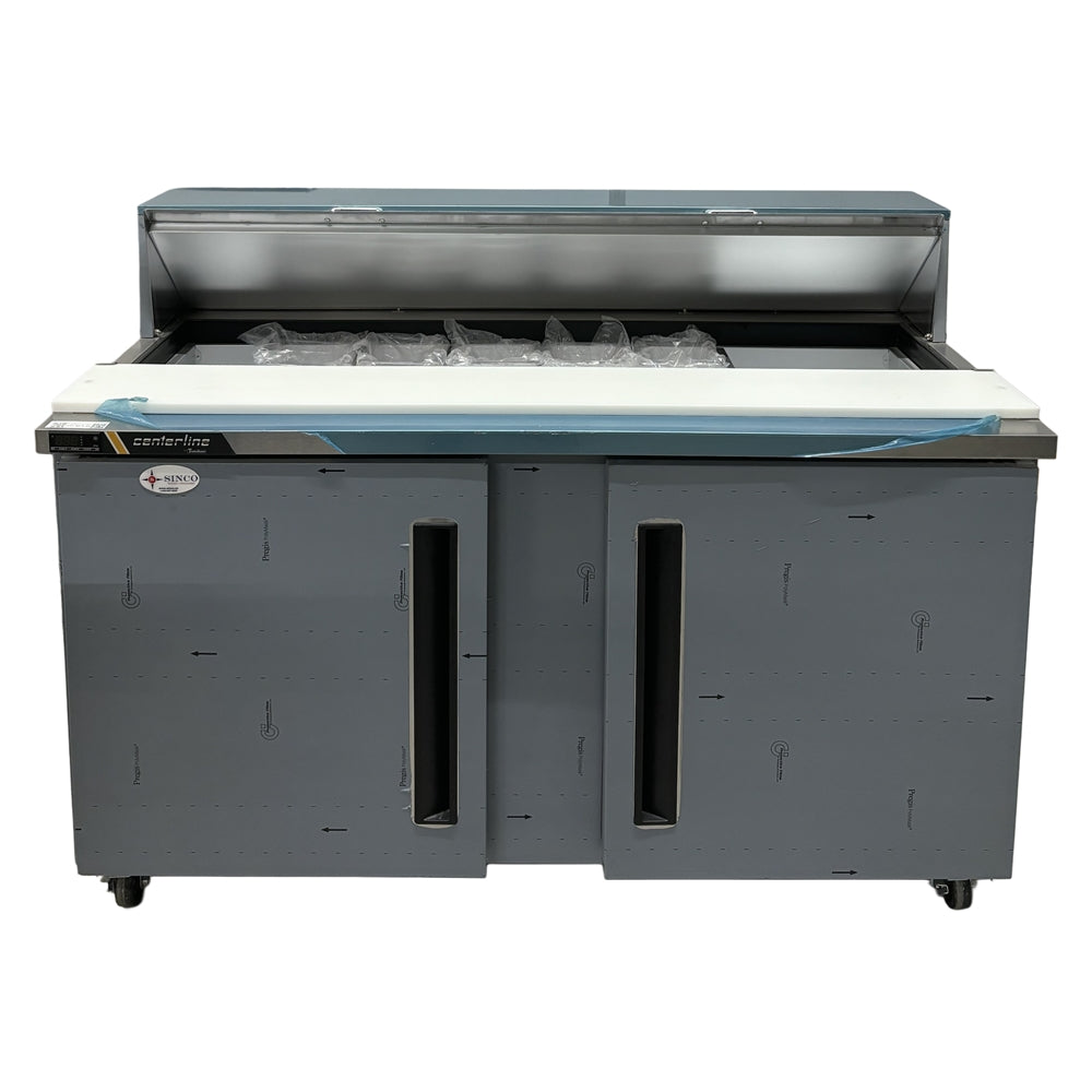 60'' Centerline by Traulsen 2 Door Refrigerated Sandwich/Salad Prep Table CLPT-6016-SD-LR