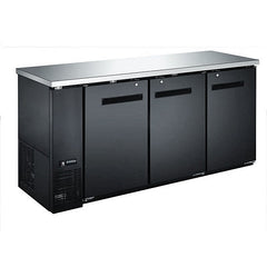 73" Omcan Solid 3 Door Bottle Cooler 19.6 Cu. Ft. 50061