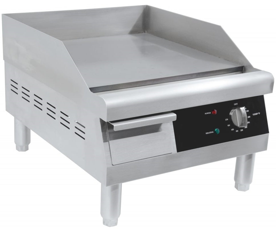16'' Omcan Countertop Stainless Steel Electric Griddle 43212