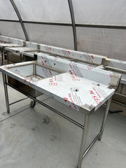 59'' CHEF One Tub Sink with Centre Drain & Left Drainboard CH-2021