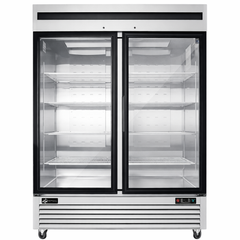 54″ EFI 2 Door Glass Reach in Freezer 44.8 Cu.Ft., F2-54GDSVC