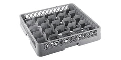 25-Compartment Glass Rack, Plastic