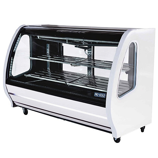 56" Pro-Kold Deli & Merchandise Display Case White 21 Cu.Ft. Capacity, DDC-60W