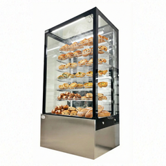 36'' CHEF Pastry Display Warmer Square Glass Black HD-906S