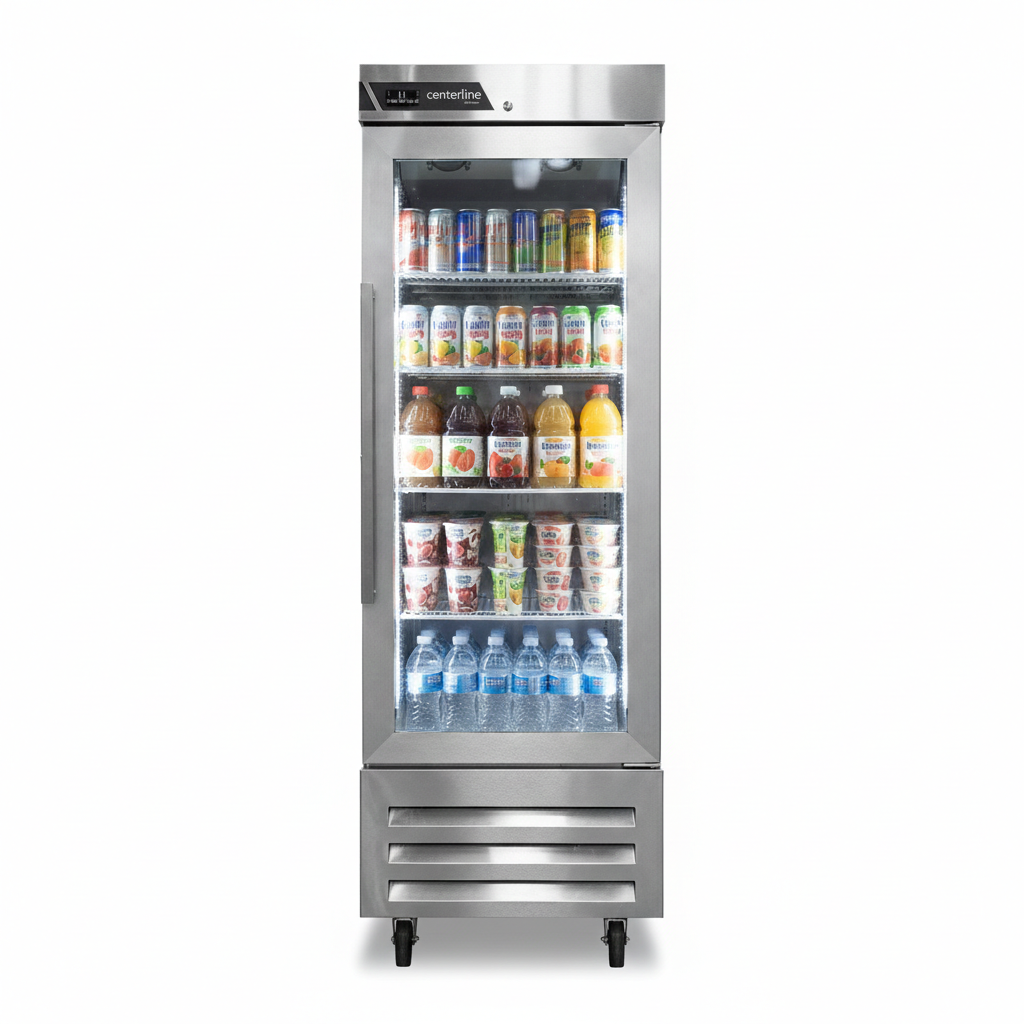27'' Centerline by Traulsen Half Glass Left Door Cooler 20.5 Cu.Ft., CLBM-23R-HG-L