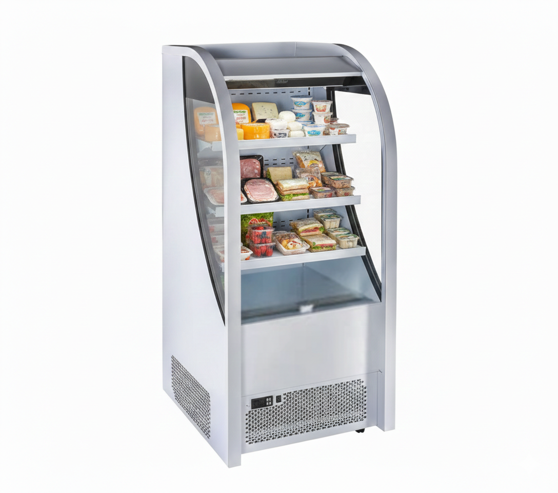 26'' Alaska Line Curved Open Air Grab & Go Display Cooler HIT-48