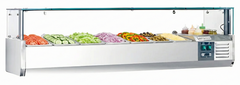 71" CHEF Refrigerated Countertop Topping Rail VRXH-1800/380