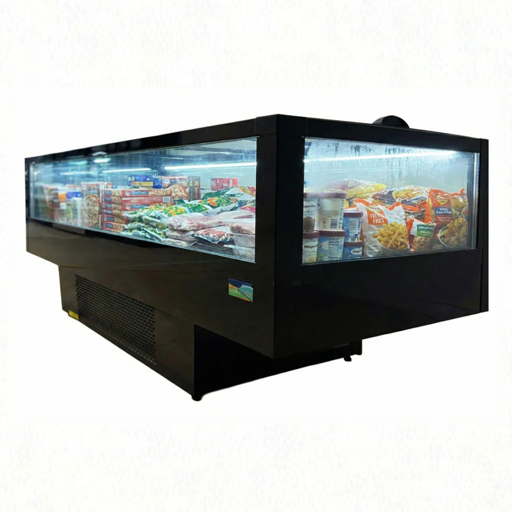 99'' Alaska-Line Double Temperature Island Cooler/Freezer with Door HIT-3