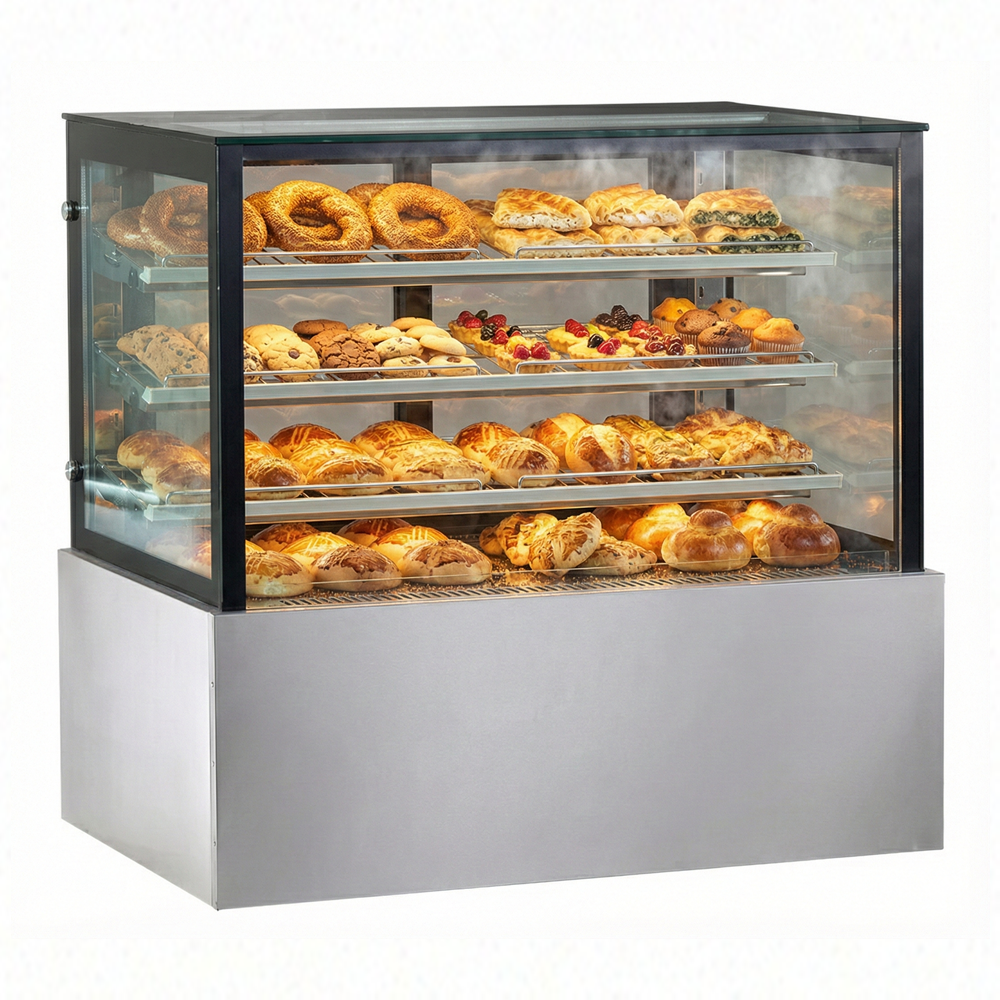 48'' CHEF Pastry Display Warmer Rectangle Glass HD-1203S