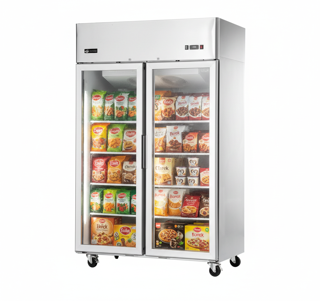 52" EFI Double Glass Door Display Freezer 43.2 Cu.Ft., F2-52GDSVC