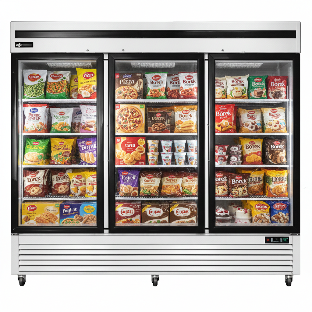 82″ EFI 3 Door Glass Reach In Freezer 69.4 Cu.Ft., F3-82GDSVC