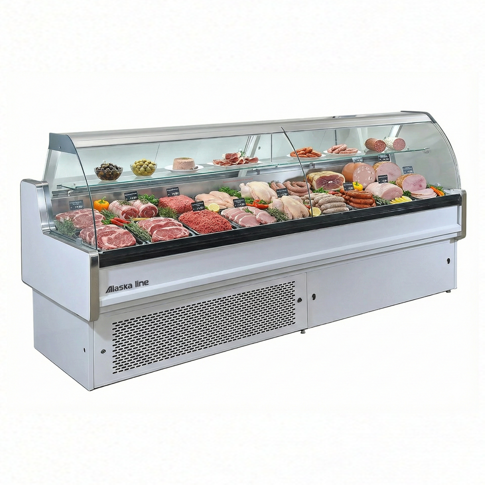 101'' Alaska-Line Slim Meat Deli Service Showcase HIT-34