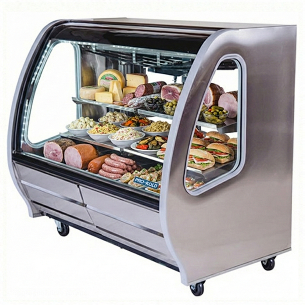 56" Pro-Kold Deli Case Stainless Steel 21 Cu.Ft., DDC-60SS
