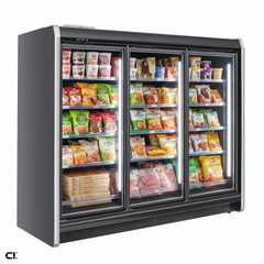 153.5” Alaska Line Five Glass Door Freezer Remote HIT-1517F