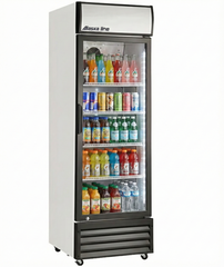 22" Commercial Single Glass Door Cooler – Alaska-Line HIT-808, 12.4 Cu. Ft.