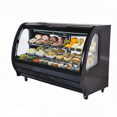 74'' Pro-Kold Deli Case Black 28 Cu.Ft - DDC-80B