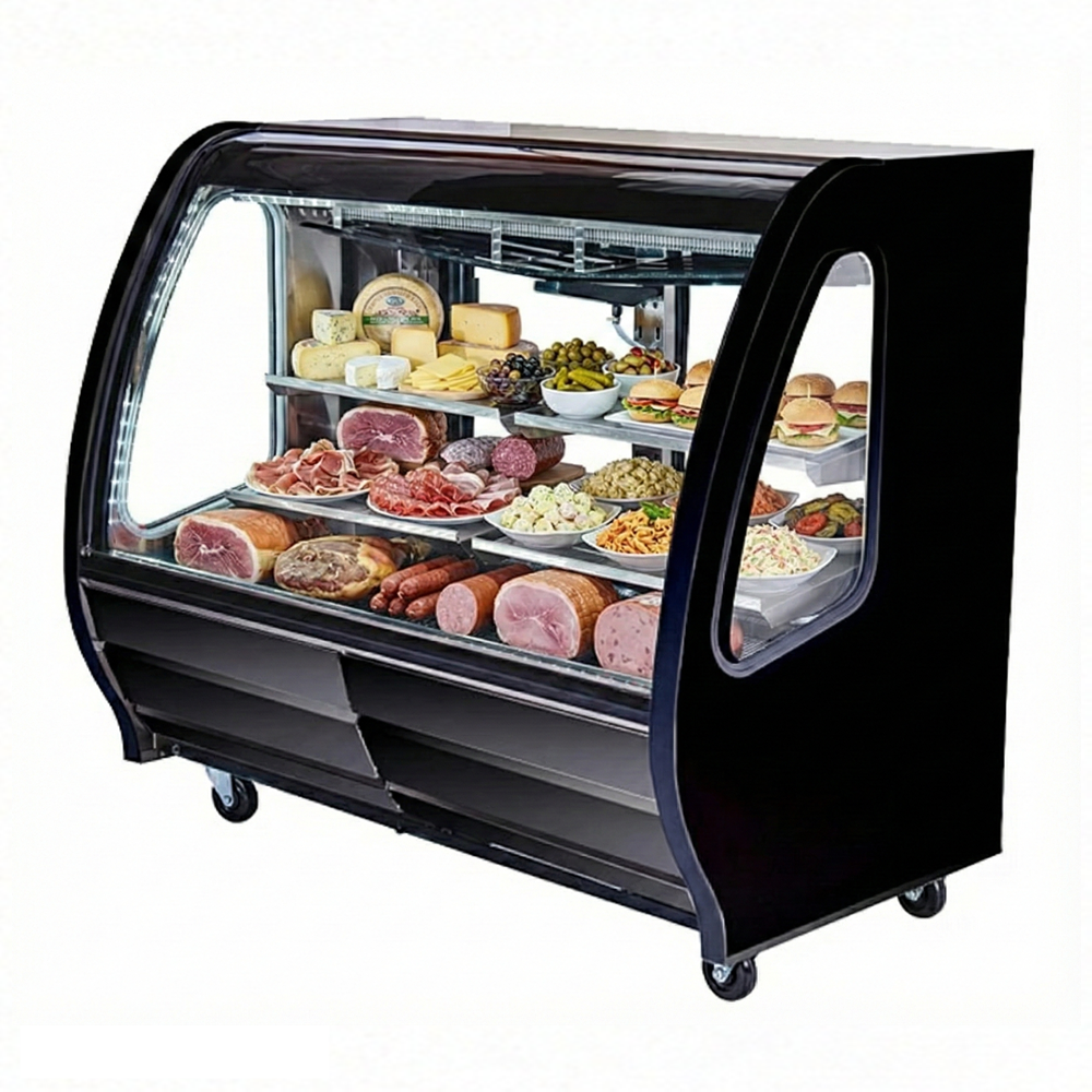 56" Pro-Kold Deli Case Black 21 Cu.Ft., DDC-60B