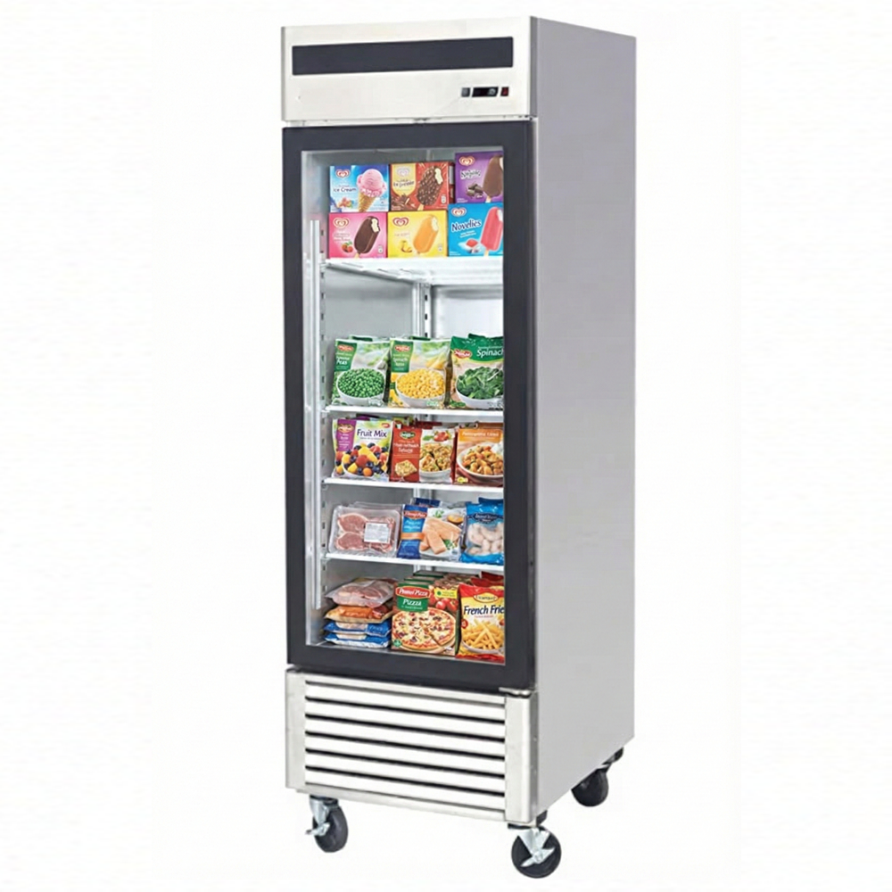 27″ EFI 1 Door Glass Reach In Freezer 19.1 Cu.Ft., F1-27GDSVC