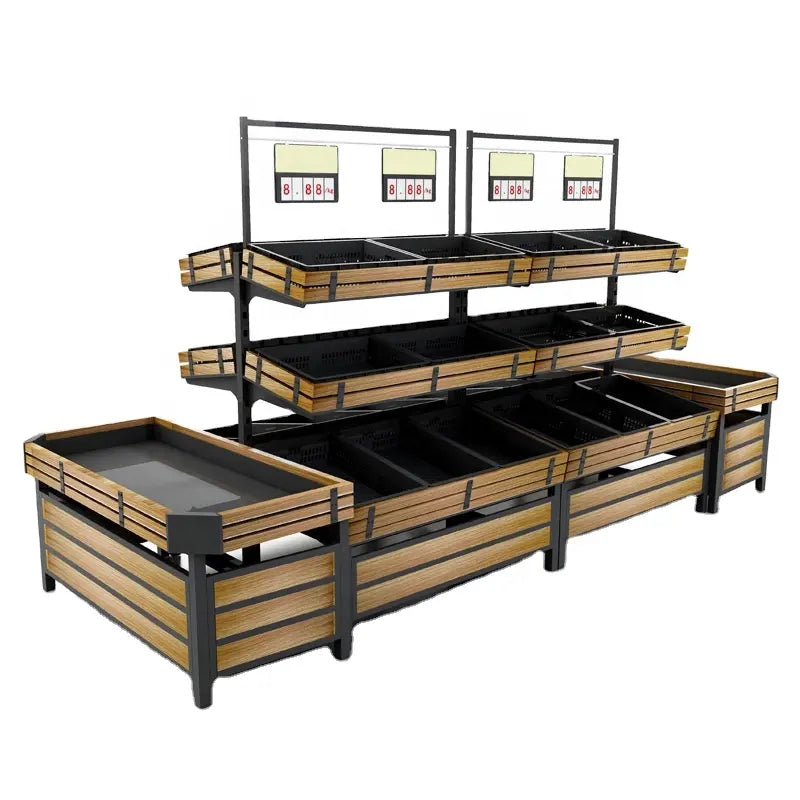 49" Double Side Vegetable & Fruit Rack HBR-3000