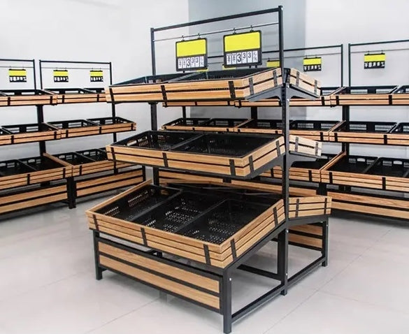 49" Double Side Vegetable & Fruit Rack HBR-3000