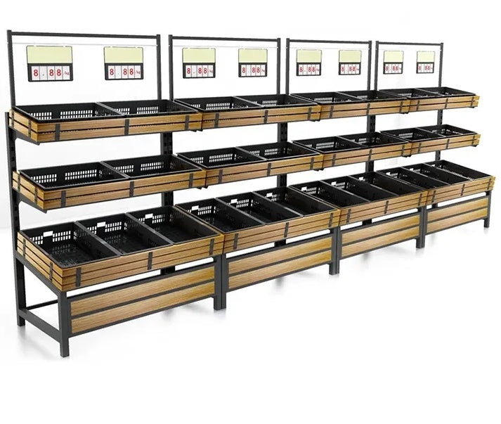49" Double Side Vegetable & Fruit Rack HBR-3000