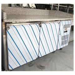 59'' CHEF Double Door Marble Top Prep Table PZ-2600TN