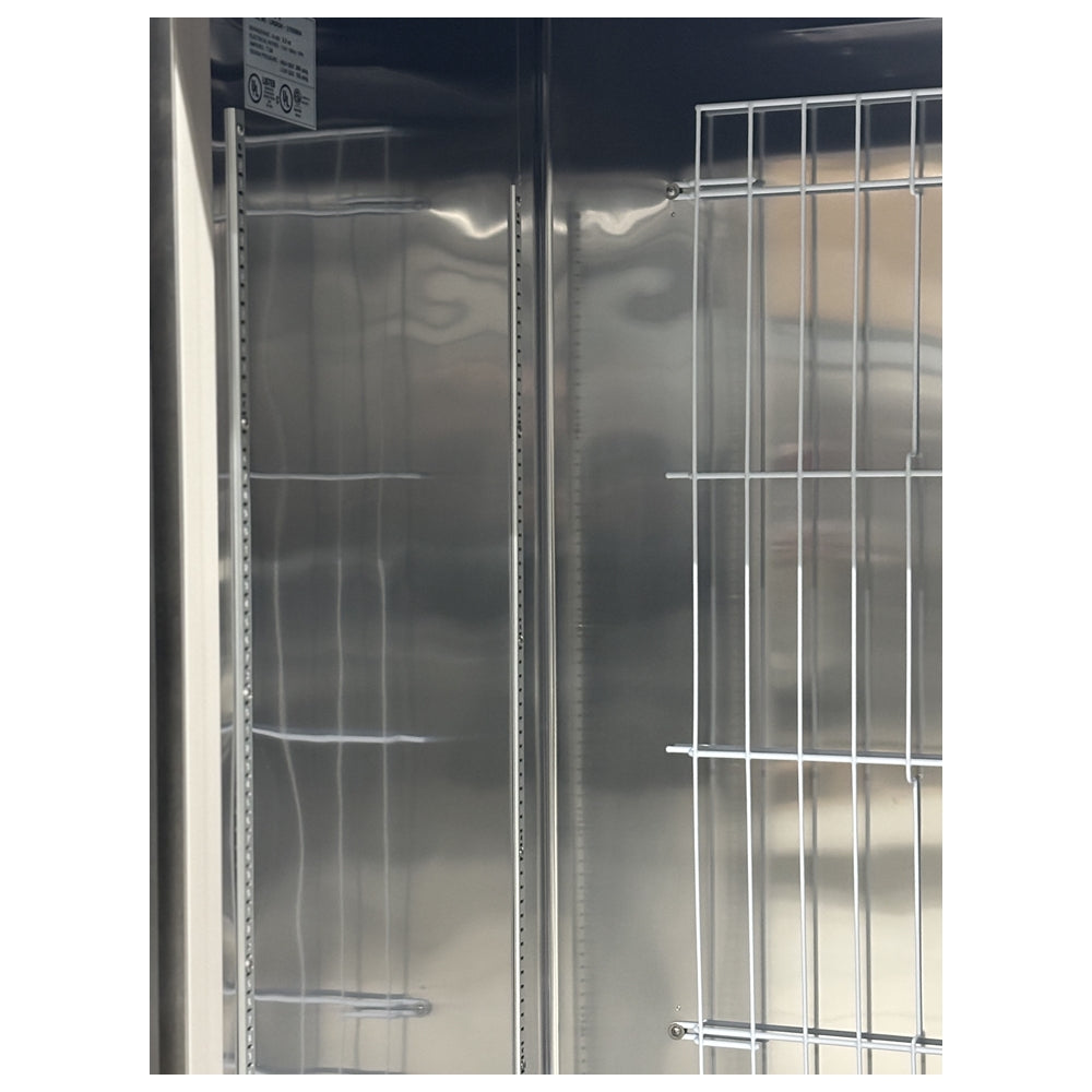 55'' CHEF Double Solid Door Stainless Steel Cooler 46.1 Cu.Ft., LRSR2-H
