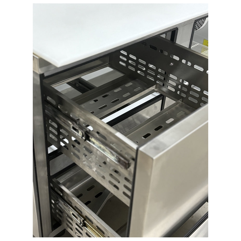 67'' Pro-Kold Single Door 2 Drawers Pizza Prep Table PPT-67-21