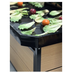 63" Plastic Tray End Cap Vegetable Rack HD-VRDE-08